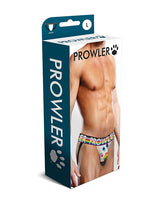 Prowler Oversized Paw Jock Strap - White/Multi LG by Prowler