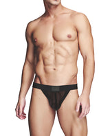 Prowler RED Fishnet Ass-less Jock - Black XL by Prowler