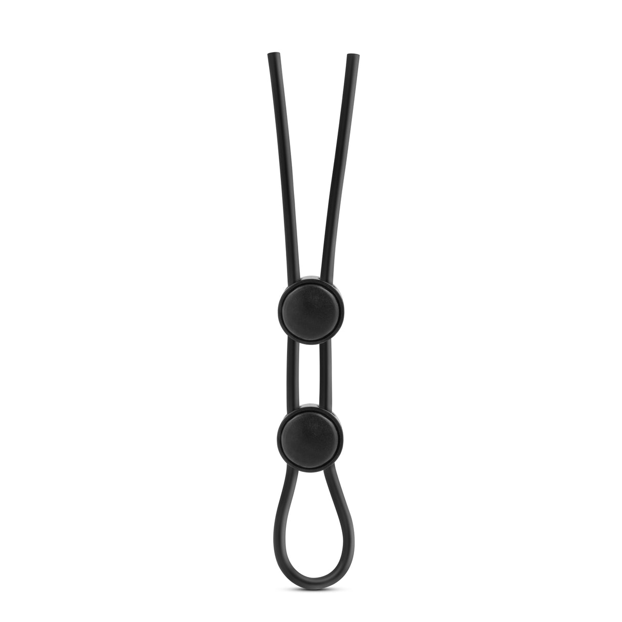 Stay Hard - Silicone Double Loop Cock Ring - Black by Blush