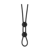 Stay Hard - Silicone Double Loop Cock Ring - Black by Blush