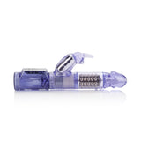 CalExotics Jack Rabbit 5-Row Rotating Anal Stimulator — Purple - SE0610802