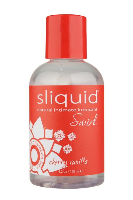 Sliquid Naturals Swirl Cherry Vanilla Water-Based Lubricant, 4.2 fl oz - SLIQ005