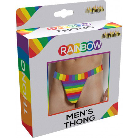 Hott Products Rainbow Men's Thong - HTP2980