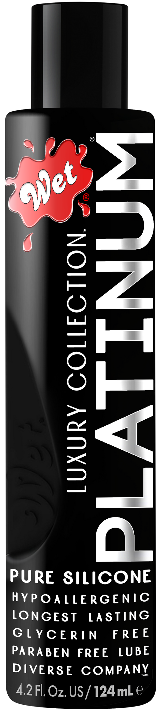 Wet Platinum Silicone Lubricant, 4.2 oz Bottle - WT004