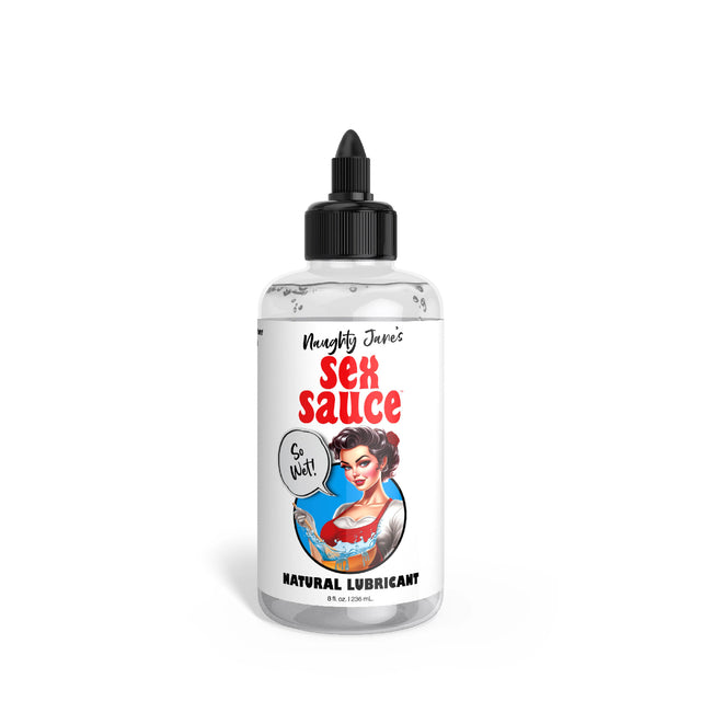 XR Brands Naughty Jane's Sex Sauce Water-Based Lubricant — 8 oz - NJ-AH396-8OZ