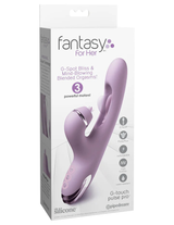 Pipedream Fantasy for Her G-Touch Pulse Pro Rabbit Vibrator — Purple - PD4984-12