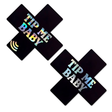 Neva Nude Tip Me Baby NFC Holographic Pasties — Black - CTMB-XF-DOM