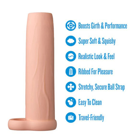 Blush Performance Enhancement Sleeve — 5.75 Inch, Beige - BL-26843