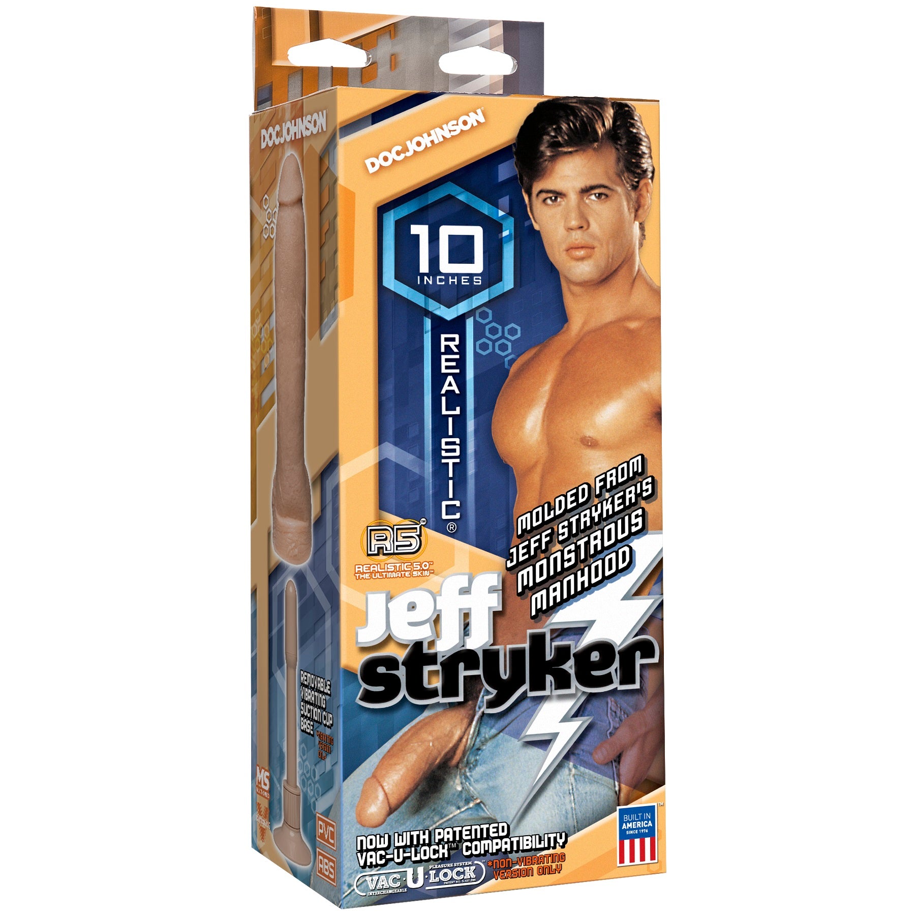 Jeff Stryker Realistic Cock With Removable Vac-U-Lock Suction Cup by Doc Johnson