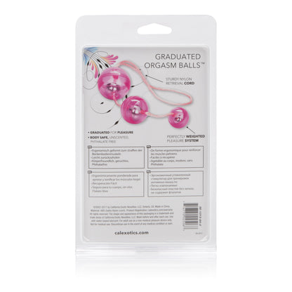 Graduated Orgasm Balls - Pink by CalExotics