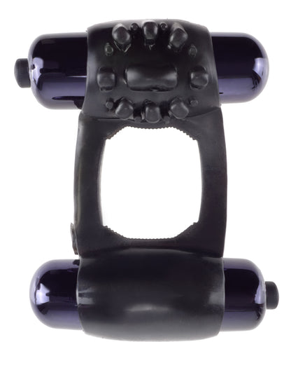 Fantasy C-Ringz Duo-Vibrating Super Ring Black by Pipedream
