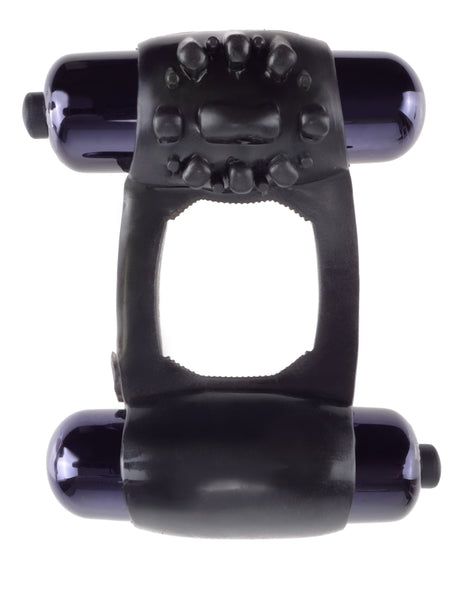 Pipedream Fantasy C-Ringz Duo-Vibrating Super Ring Black - PD5963-23