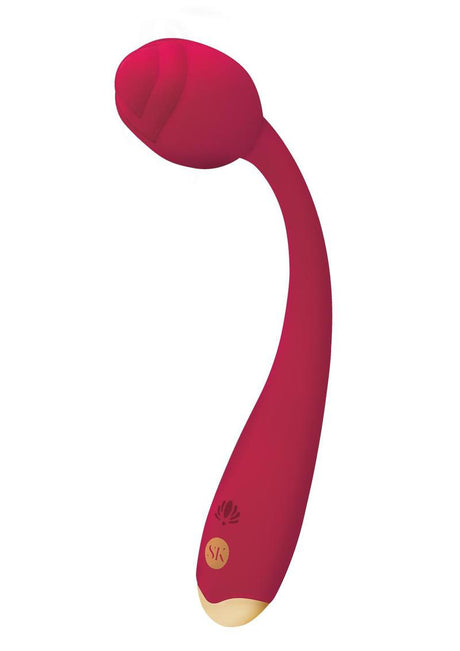 "Secret Kisses Rosegasm Long Stem Flexi G-Spot Vibe Rose - Red SK-1042"
