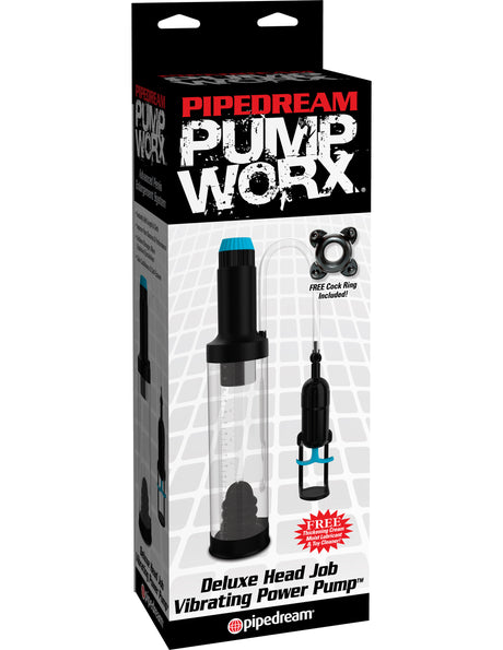 Pump Worx Deluxe Head Job Vibrating Pump by Pipedream