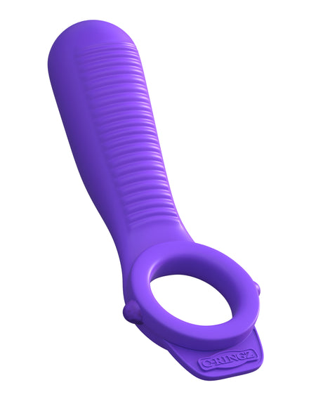 Pipedream Ride n' Glide Couples C-Ring with Vibrating Stimulator - PD5824-12