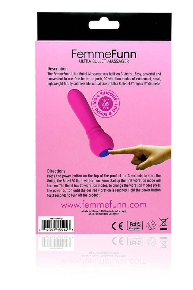 Femme Funn Ultra Bullet Vibrator — Pink - FF-1008-01