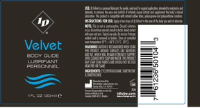 I.D. Lubricants I.D. Velvet Body Glide Lubricant — 1 oz - ID-VEL-31