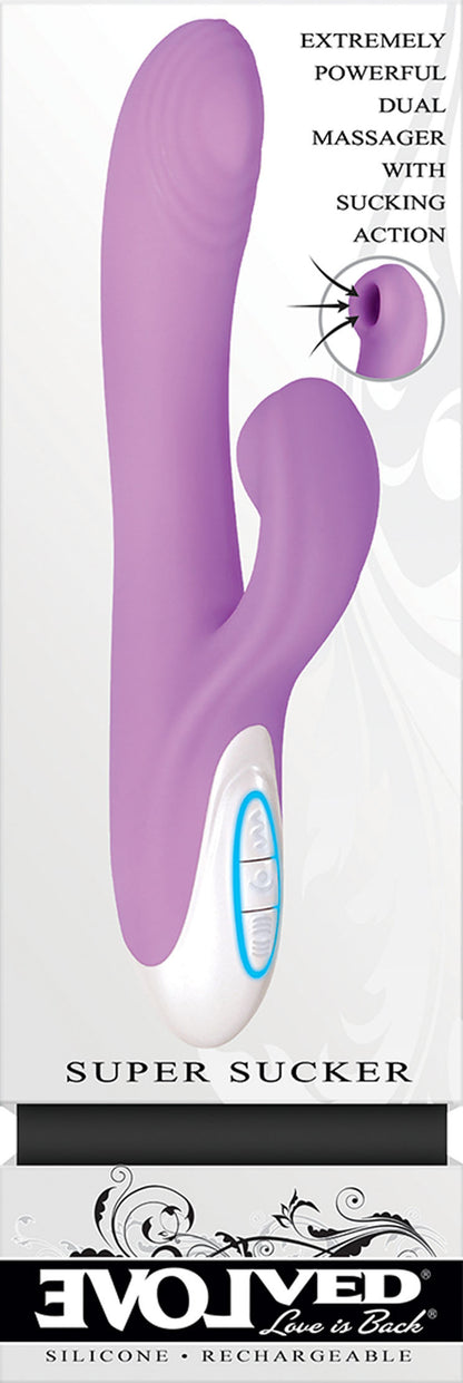 Rechargeable Super Sucker Rabbit Style Vibrator by Evolved Novelties