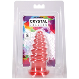 Doc Johnson Crystal Jellies Anal Twist — 5 Inch Pink - DJ0289-08-CD