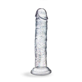 Blush Glamor Sparkling Clear Dildo, 7in (6.5in Insertable) - BL-16509