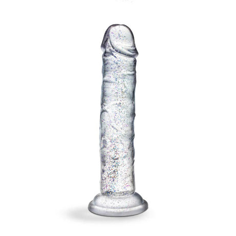Blush Glamor Sparkling Clear Dildo, 7in (6.5in Insertable) - BL-16509