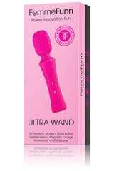 Femme Funn Ultra Wand Vibrator — Pink, Flexible Head - FF-1024-01