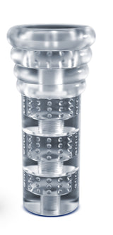 Blush Rize Luz Glow-in-the-Dark Self-Lubricating Stroker — Clear, 6" - BL-06519