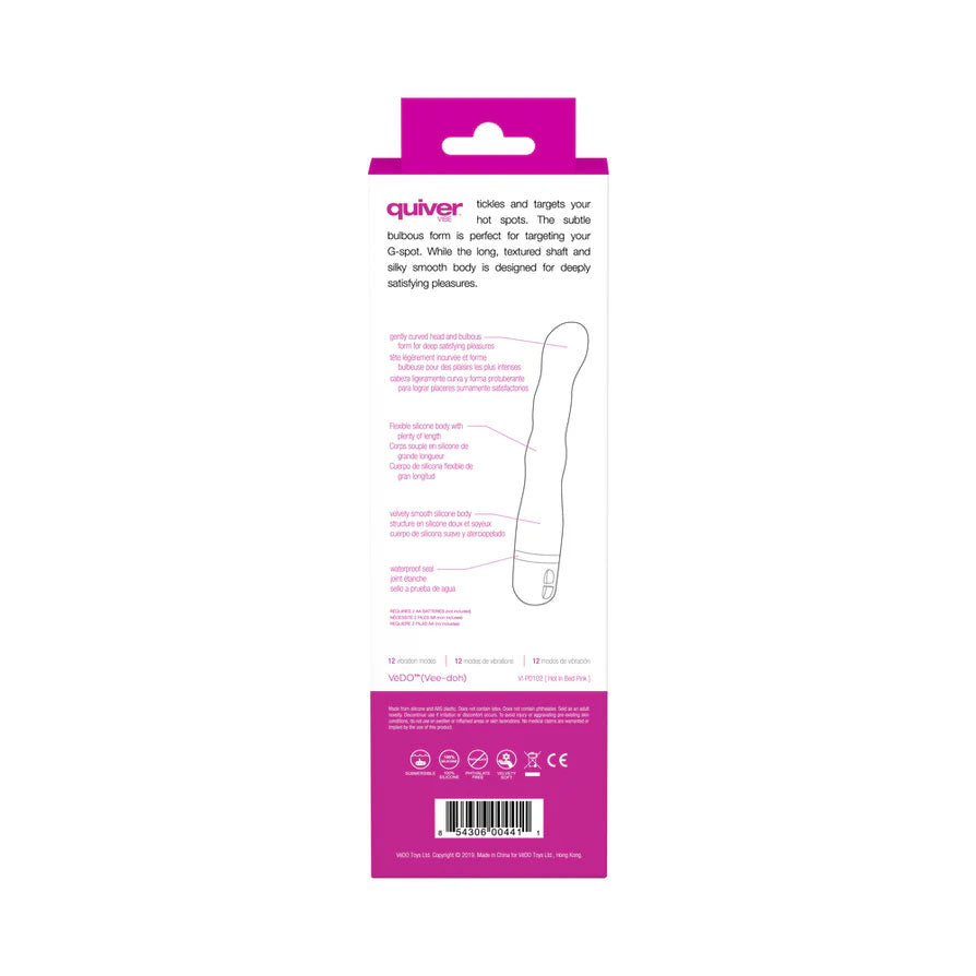Quiver Vibrator - Hot in Bed Pink