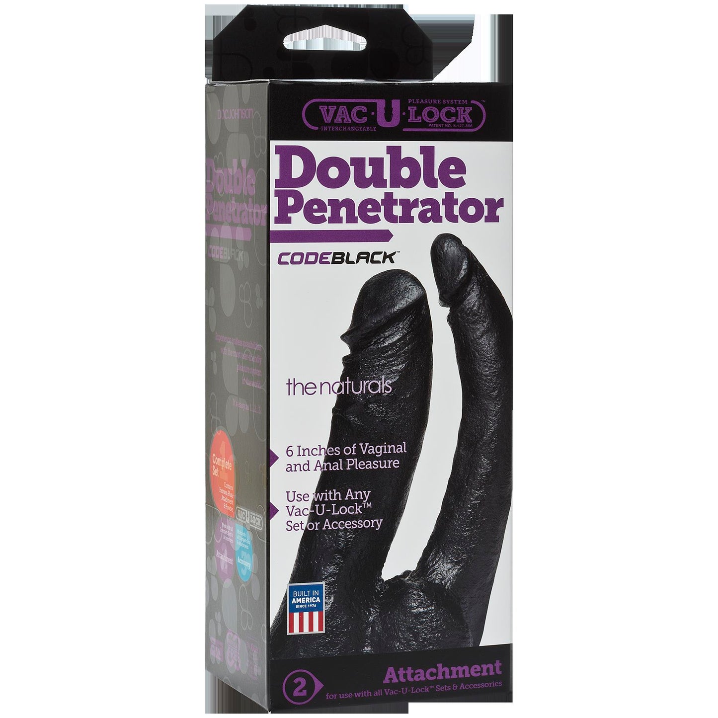 Vac-U-Lock Codeblack Double Penetrator by Doc Johnson