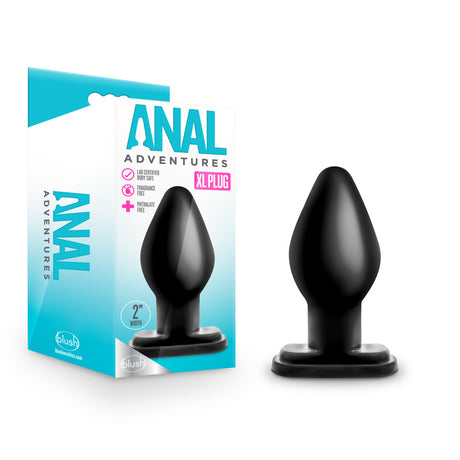 Anal Adventures - XL Plug - Black by Blush