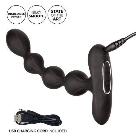 CalExotics Eclipse Slender Beads Rechargeable Silicone Anal Probe - SE0383103