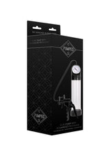 Shots Elite Penis Pump with PSI Gauge — Transparent - PMP-PMP008TRA