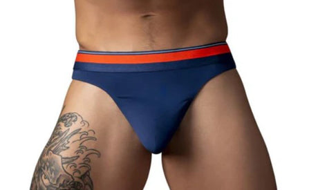 Male Power Soo Cumfy Modal Thong — Large/XL, Navy - MP-412299NVLX