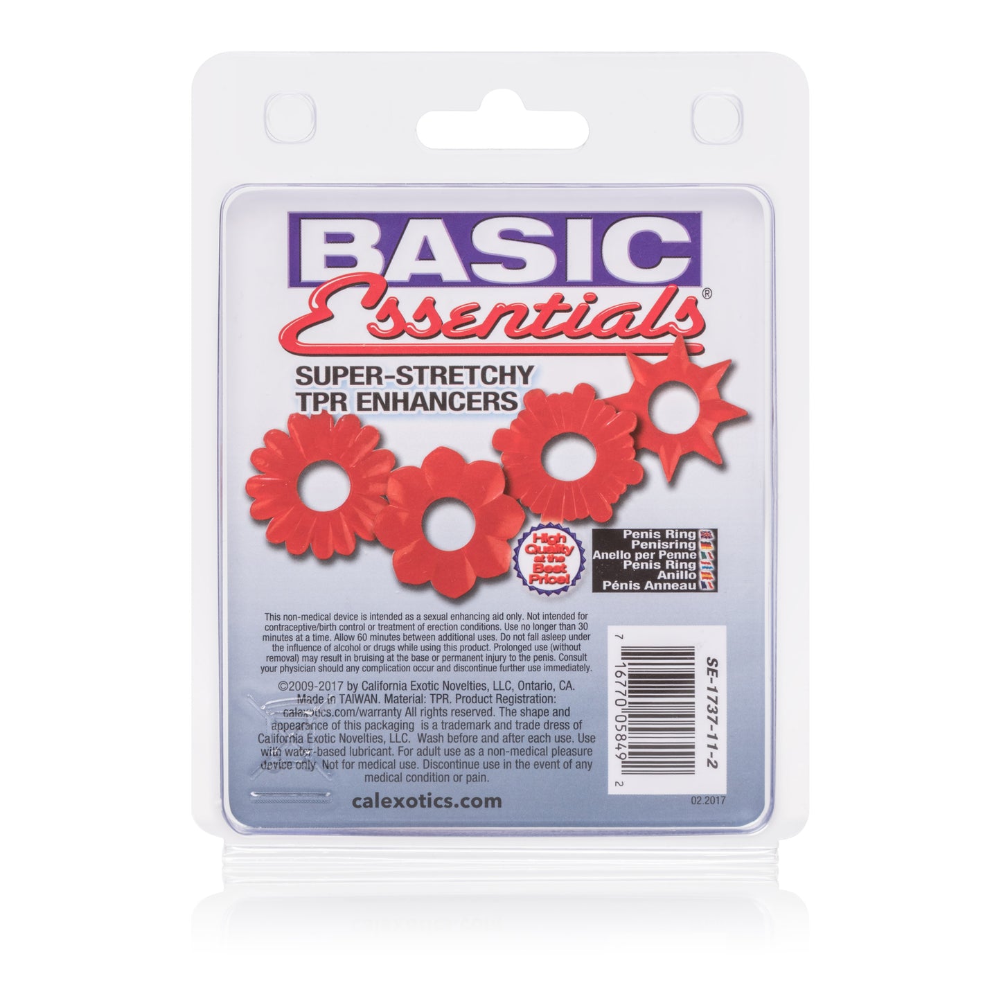 Basic Essentials 4 Pack - Red by CalExotics