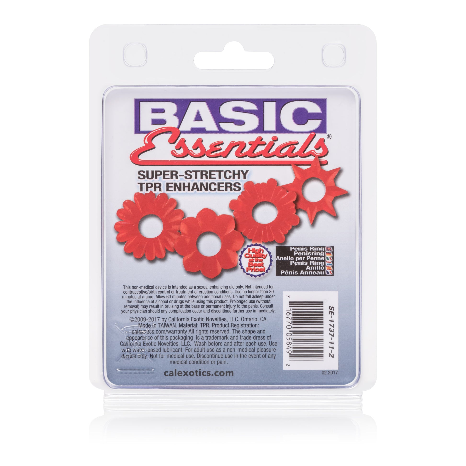 Basic Essentials 4 Pack - Red by CalExotics