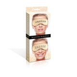 Icon Brands Satin Blindfold — Black/Gold XOXO/ZZZZZ - ICB2637-2