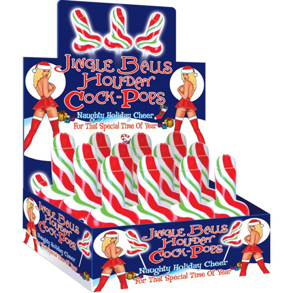 Jingle Balls Holiday Cock Pop - 12 Piece Display by Hott Products