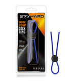 Blush Stay Hard Silicone Loop Cock Ring - Blue - BL-31092