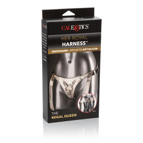 CalExotics Her Royal Harness Regal Queen — Gold Crotchless Harness - SE1563153