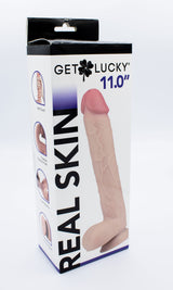 Real Skin 11 Dual Layer Dildo - Beige