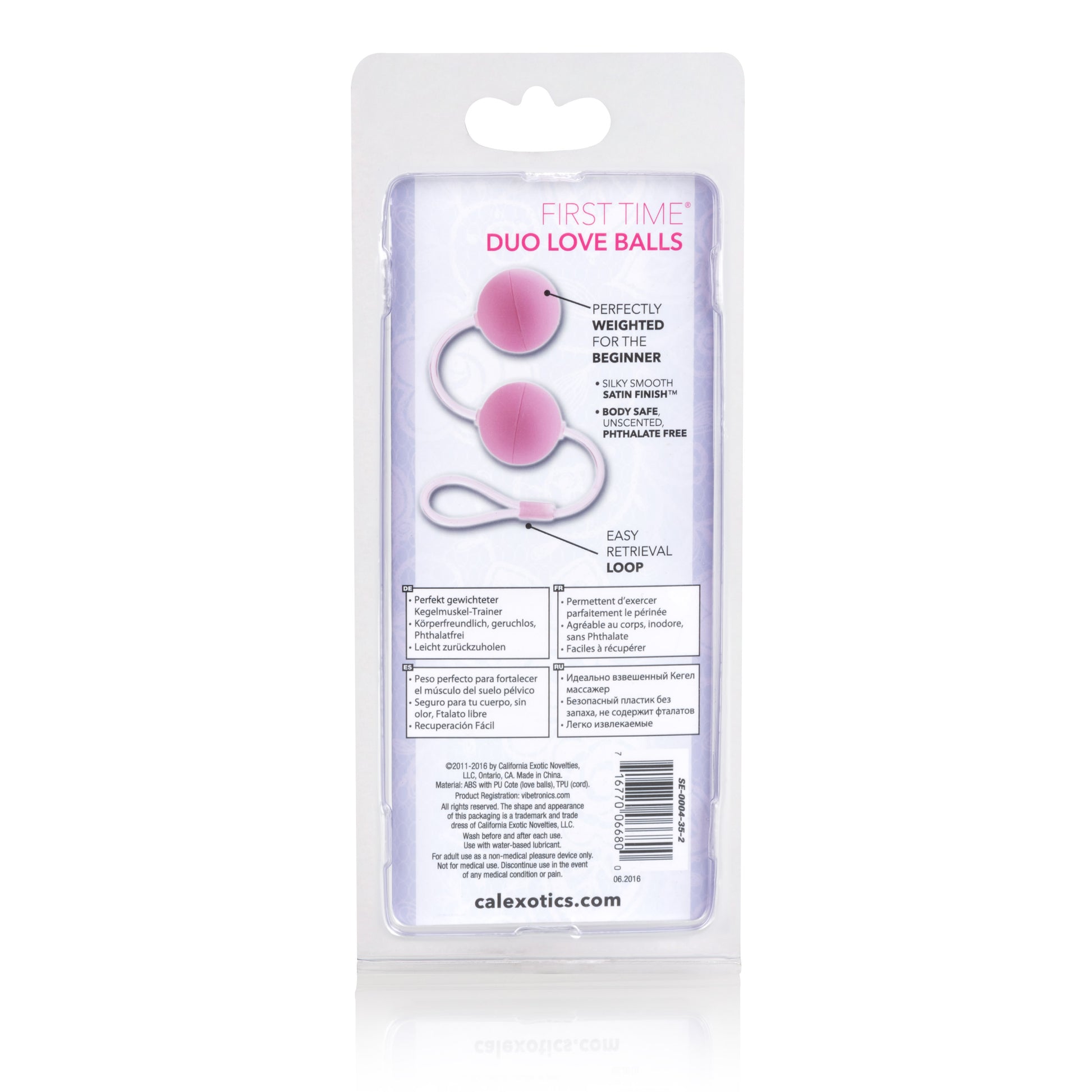 First Time Love Balls Duo Lovers - Pink by CalExotics