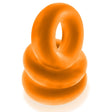Oxballs Fat Willy 3-Pack Jumbo Cock Rings — Orange - OX-3065-ORG