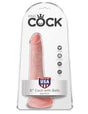 Pipedream King Cock 6 Inch Dildo with Suction Base — Light - PD5531-21