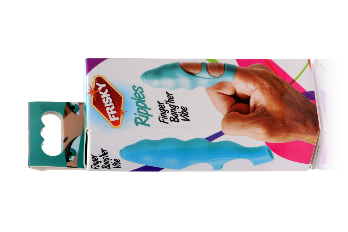 XR Brands Finger Bang-Her Finger Vibe — Teal, 3.5 in - FR-AE620