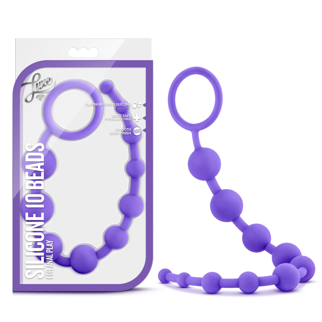 Luxe Silicone 10 Beads - Purple by Blush