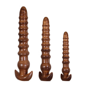 Evolved Novelties Twisted Love 3-Piece Anal Plug Set — Gold Streaks - EN-BP-9352-2