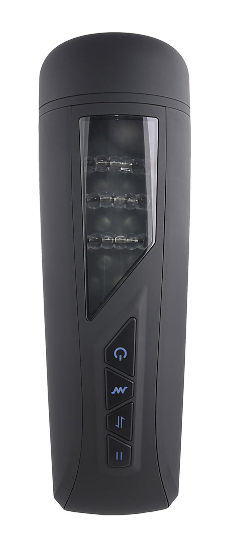 Playboy Pleasure Pursuit of Pleasure Stroker — Black, Vibrating - PB-RS-2437-2