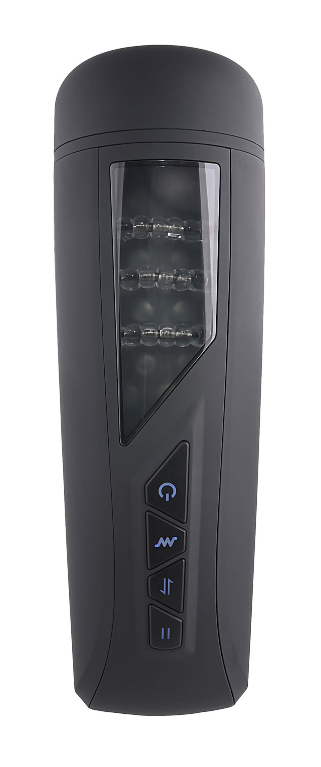 Playboy Pleasure Pursuit of Pleasure Stroker — Black, Vibrating - PB-RS-2437-2