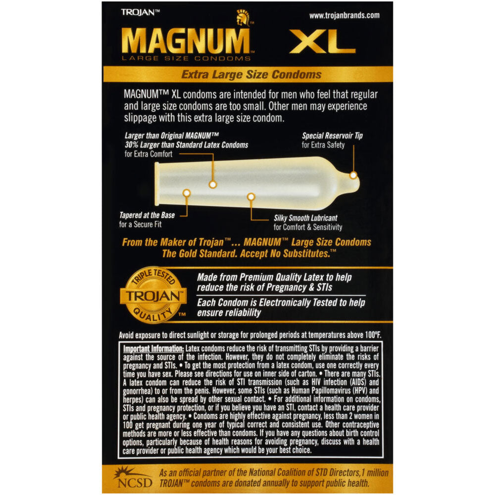 Trojan Magnum XL - 12 Pack by Paradise Marketing