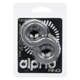 CalExotics Alpha Liquid Silicone Beaded Crazy 8 Ring Cockring — Grey - SE1491072